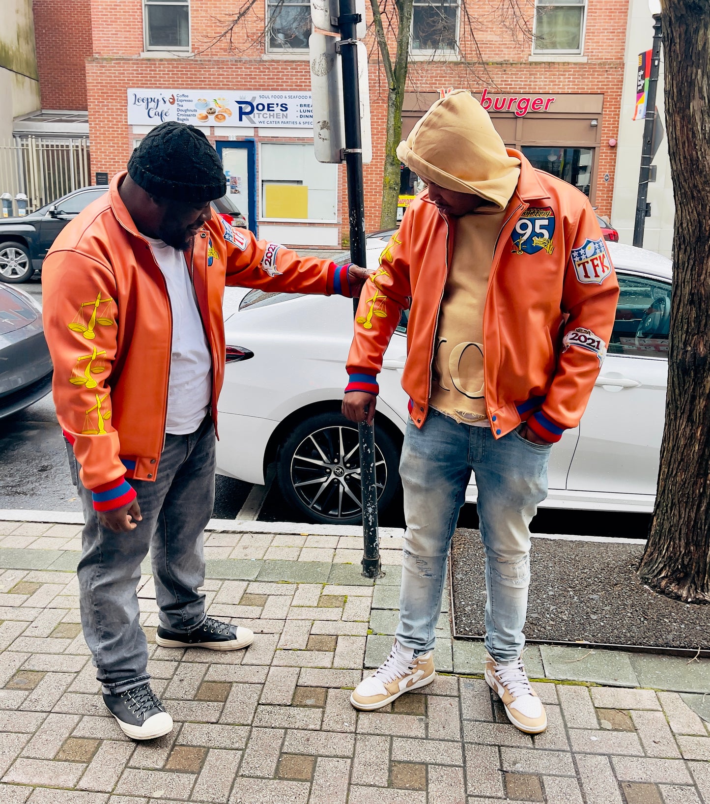 Leather Logo Jacket