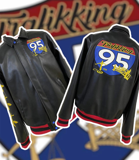 Leather Logo Jacket